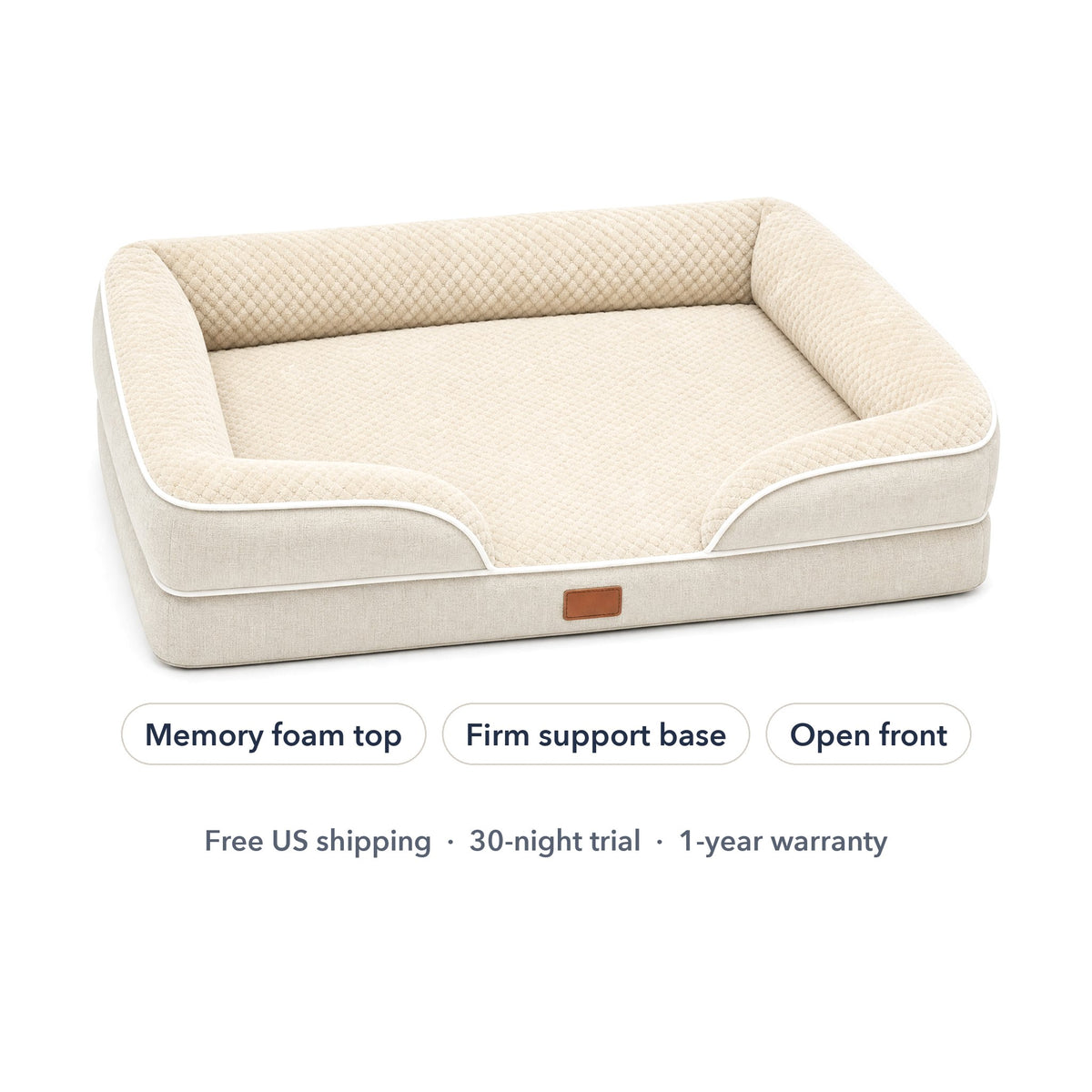 The Dozed Pups Bed in beige