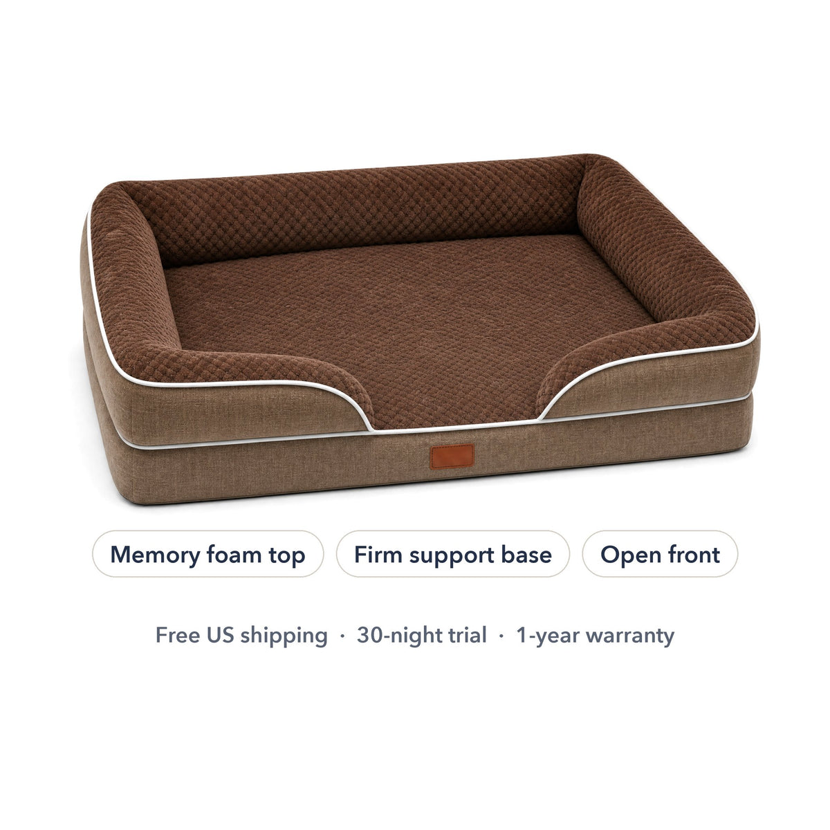 The Dozed Pups Bed in brown